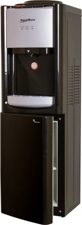 Кулер для воды Aqua Work R33-B черный с холодильником нагрев и компрессорное охлаждение