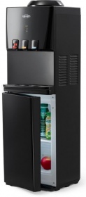 Кулер для воды Vatten V46-NKB черный с холодильником, нагрев и компрессорное охлаждение